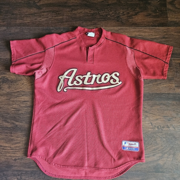 Vintage Early 2000’s Houston Astros Majestic MLB Jersey Red Men’s X-Large - Picture 1 of 7